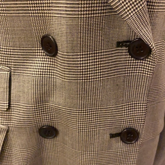 DKNY Double-breasted Glen Plaid Blazer - Picture 5 of 16